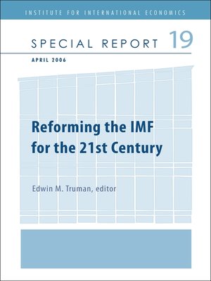 cover image of Reforming the IMF for the 21st Century